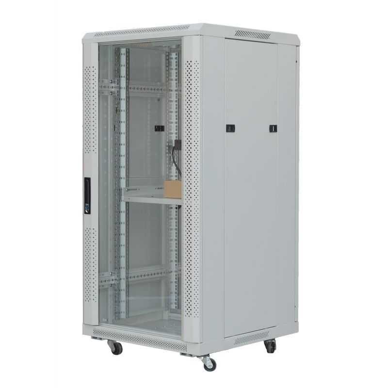 Rack 19" 42U 600x800x2055, usa din sticla, ventilator