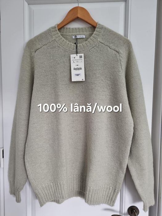 Pulover nou Zara 100% lână L