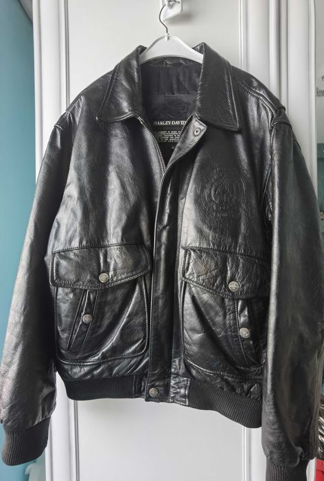 Geaca neagra barbati piele naturala Harley-Davidson