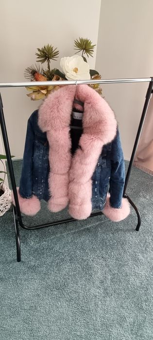 Geci  blugi cu blana naturala