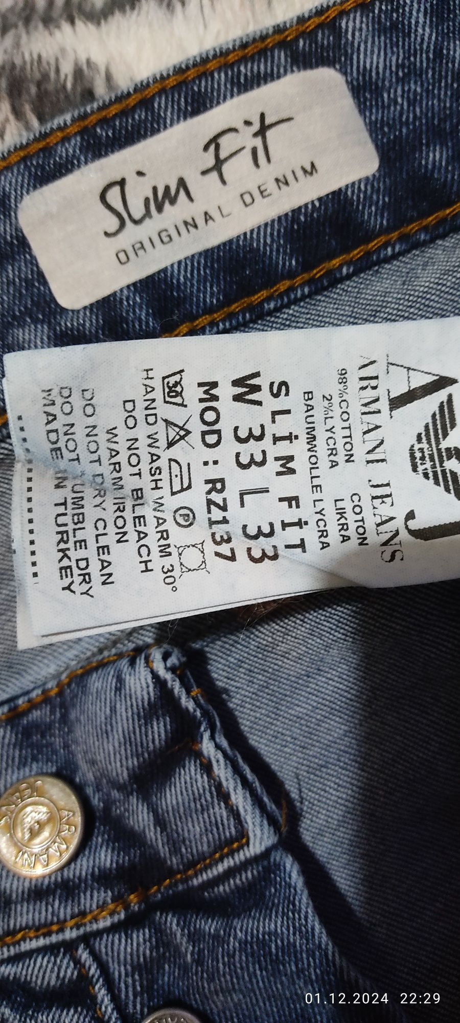 Orinal djinsi Armani Denim turtsiya bangladesh