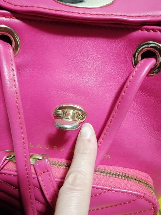Rucsac Laura Maxim BellePack roz piele