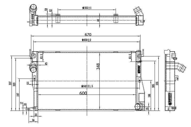 TurboWorks Алуминиев радиатор БМВ BMW E90 E92 1M E82 335i