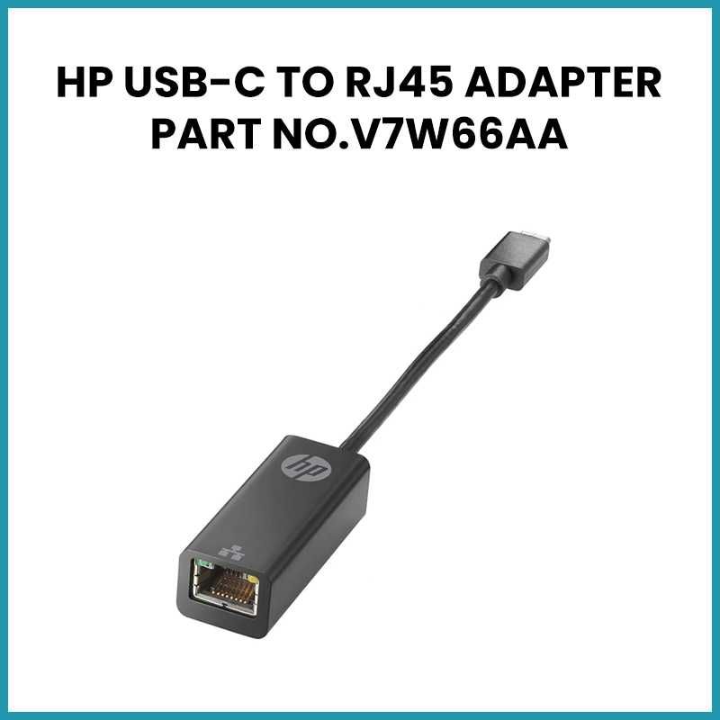 Adaptor HP Gigabit Placa Retea USB Type-C to RJ45 Windows Mac v7w66aa