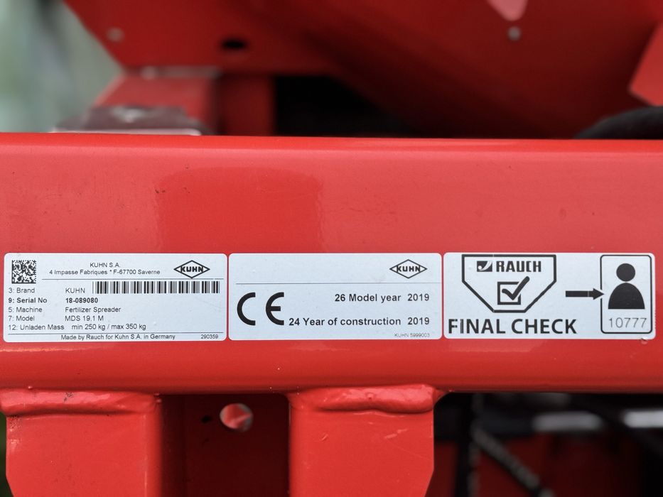Distribuitor de ingrasaminte chimice Kuhn MDS 19.1