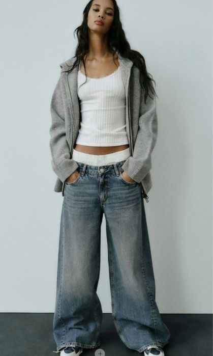 Дънки с ефект тип боксерки