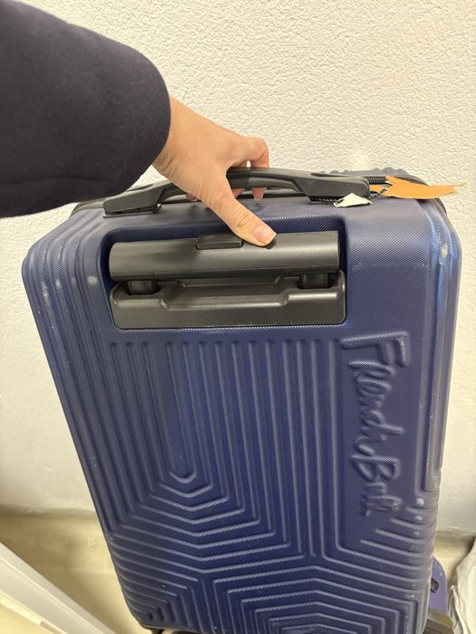 Troler FrenchBull, troller albastru, valiza voaiaj geamantan Bleu