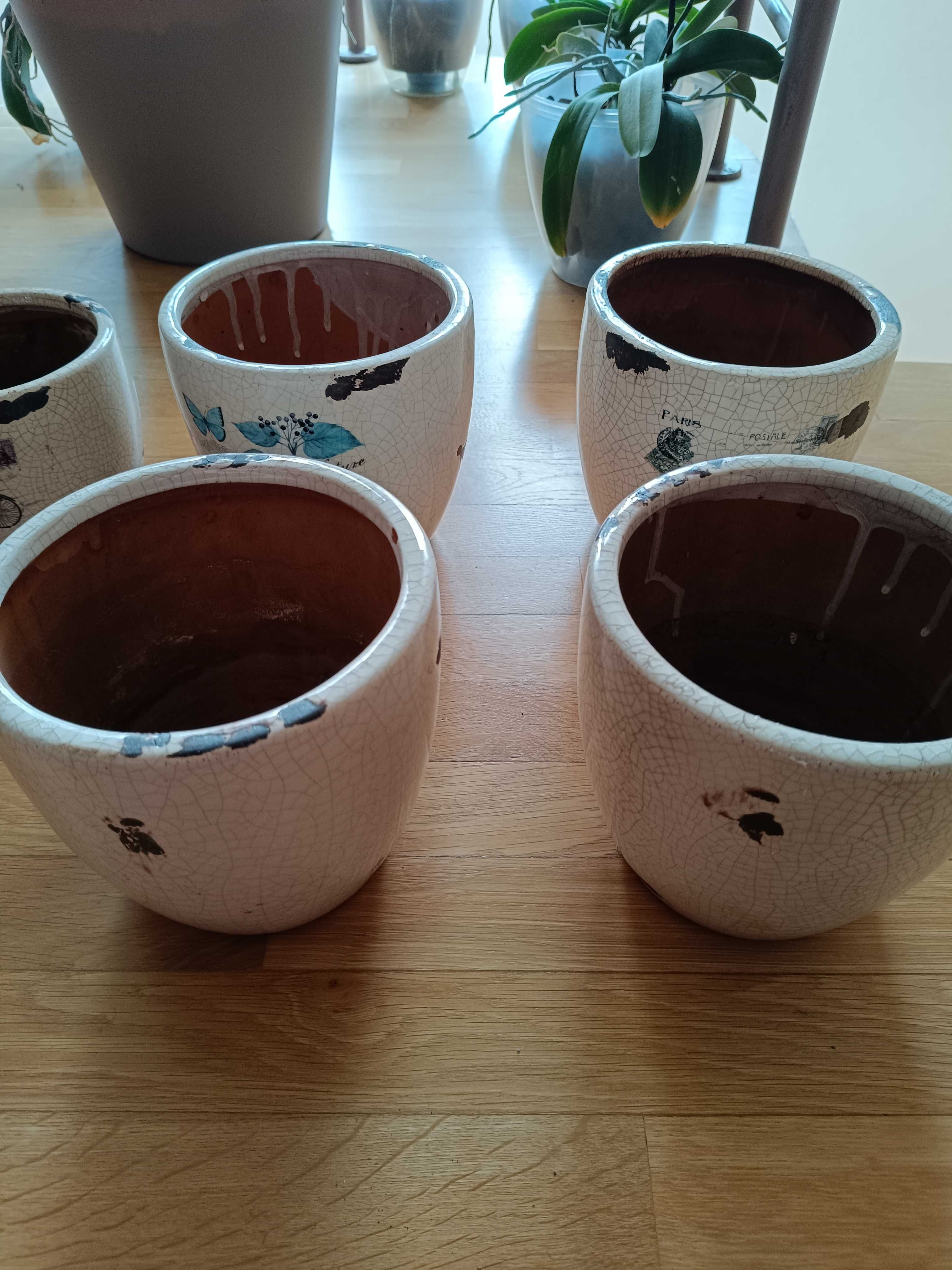 Set 6 ghivece ceramice Mobexpert