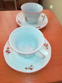 Set ceramică cafea/ceai vechi fără defecte.