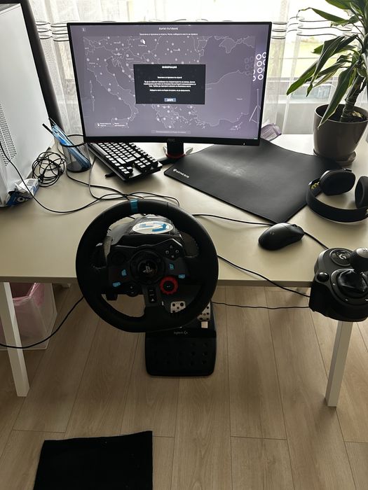 Logitech G29 + shifter (скоростен лост)