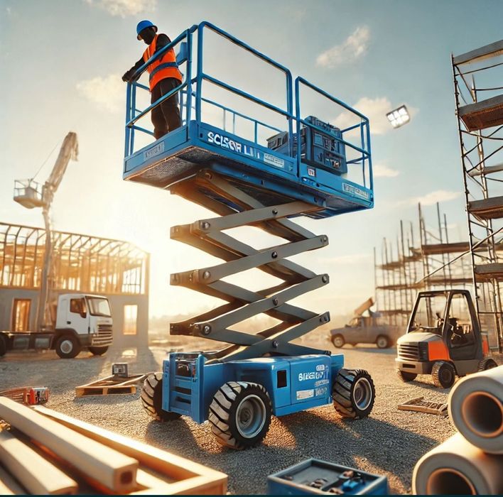 Ножничный подъёмник в аренду дизельный 18 метров