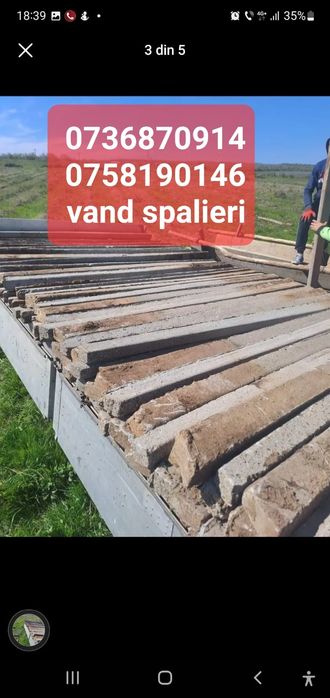 Vând spalieri de beton