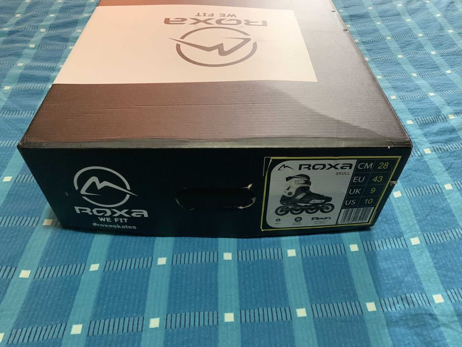 Role freeskate Skull HardBoot negru alb, nr. 43 NOI, NEFOLOSITE...