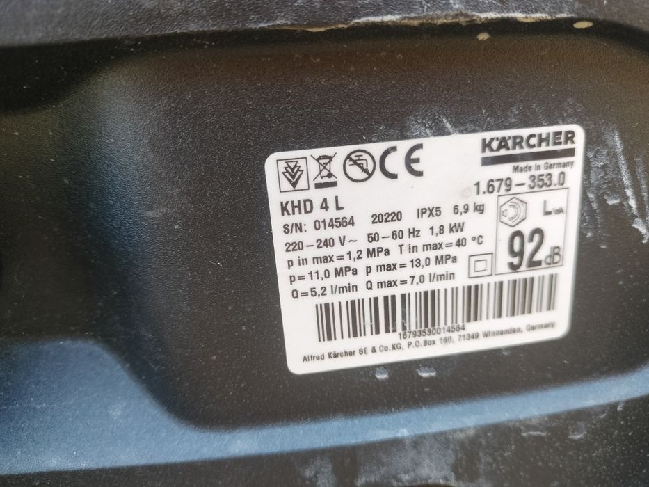 Aparat Karcher khd 4 l