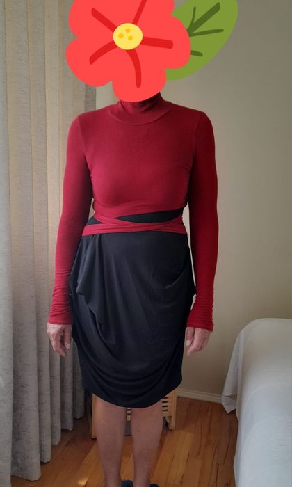 Rochie de toamnă - asimetrică