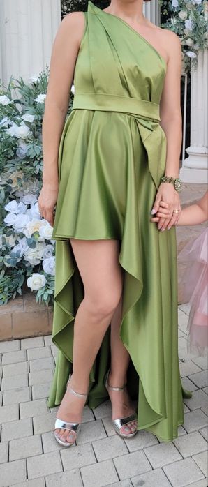 Rochie eleganta S/36, verde fistic