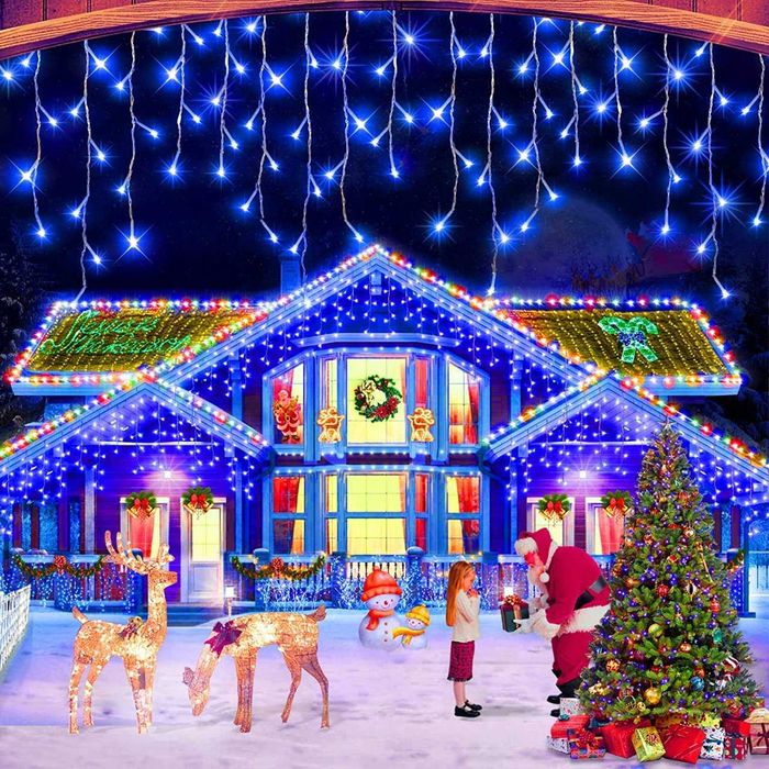 Instalatie Turturi T500B, 500 LED-uri, Albastre, 20 metri