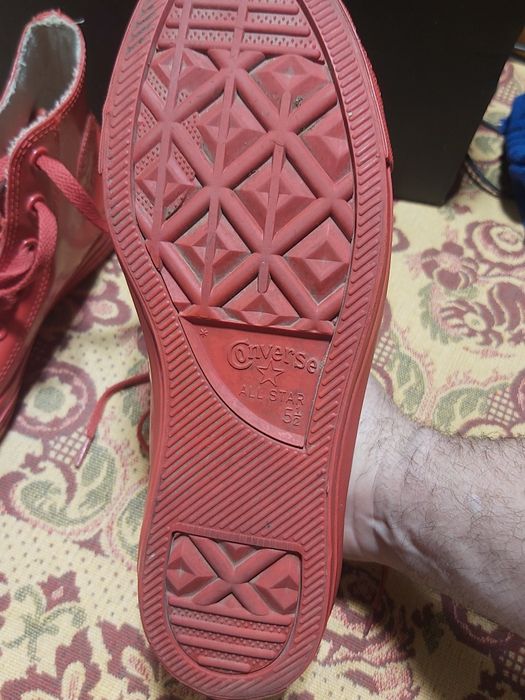 Converse rosii cauciuc