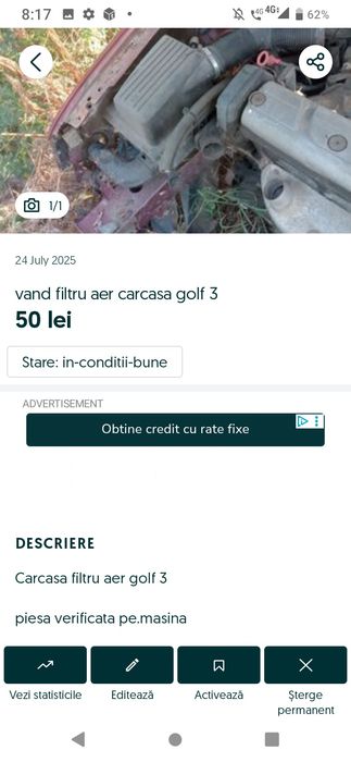 vand carcasa ae golf 3