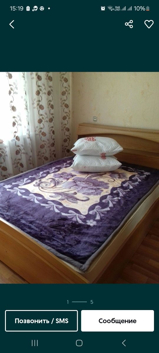 1комн в 9мкрне вдоль дороги  посуточно,на ночь и по часам,Район Фиркан