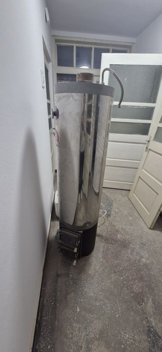 Vand boiler inox lemne cu focar