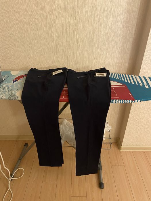 Продам брюки с начесом темно-синие на 14 лет