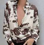 Vand camasa cow print