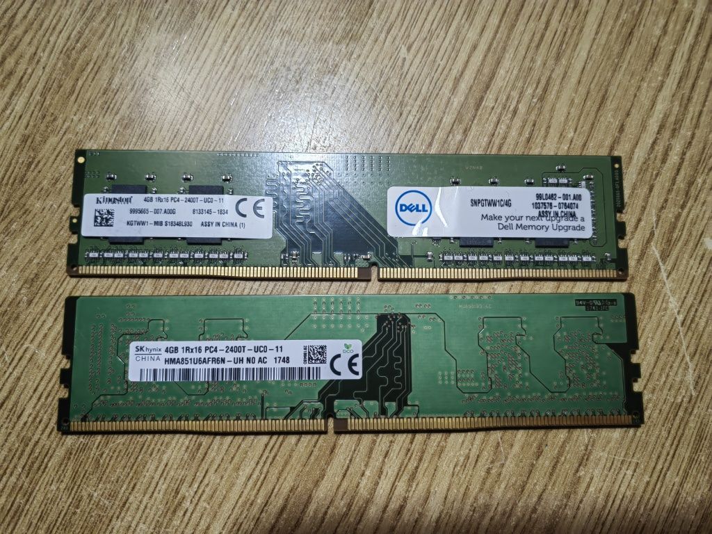 Kit DDR4 8GB RAM 2x4 1Rx16 PC4 2400T