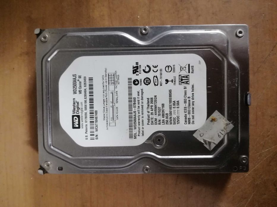 Жёсткий диск на 250Gb