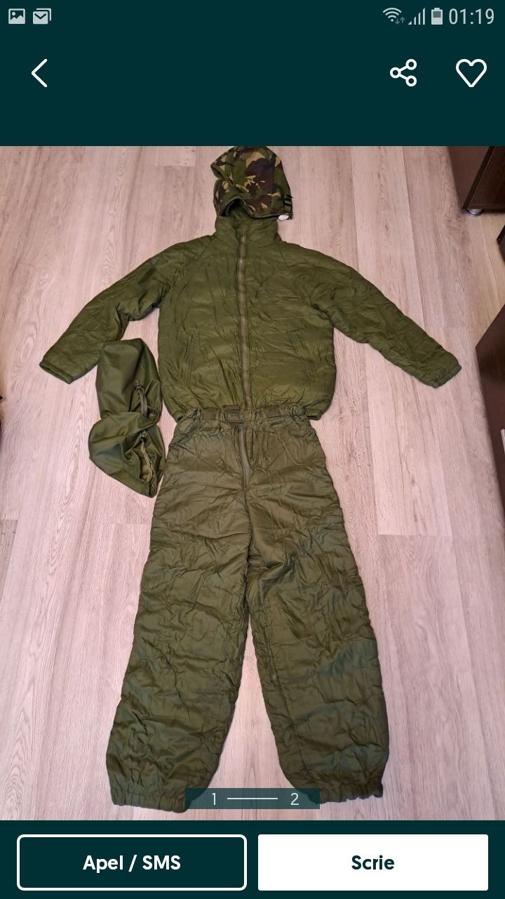 Costum termic militar diferite marimi