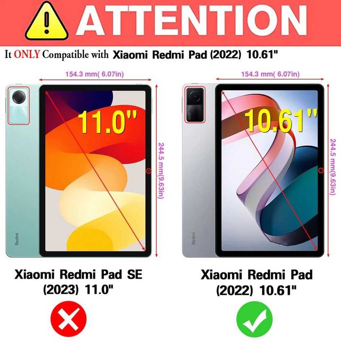 Husa pentru tabletă Xiaomi Redmi Pad de 10,61 inci