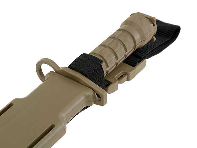 Baioneta Pentru Pusca Asalt M4 / M16 Produs De CYMA Culoare Tan, Noua