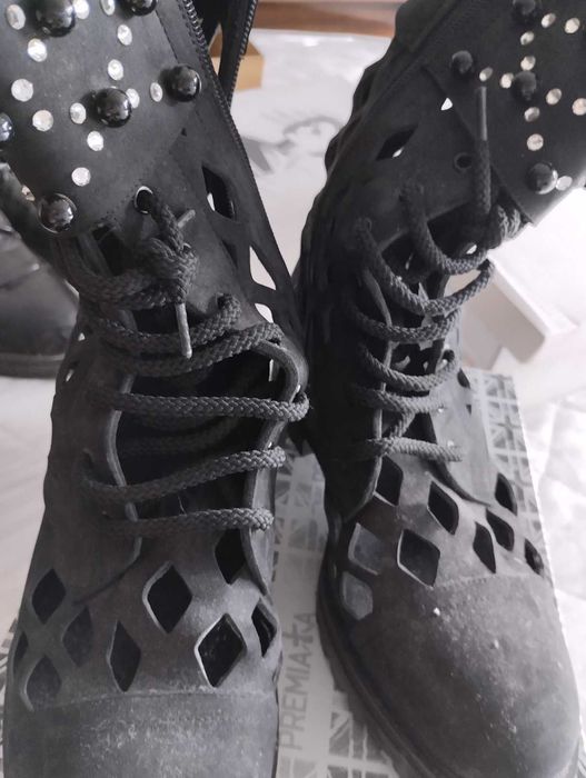 летни ботуши от естествена кожа