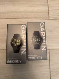 Ceas smartwatch garmin vivoactive 5 42mm gps curea silicon navy
