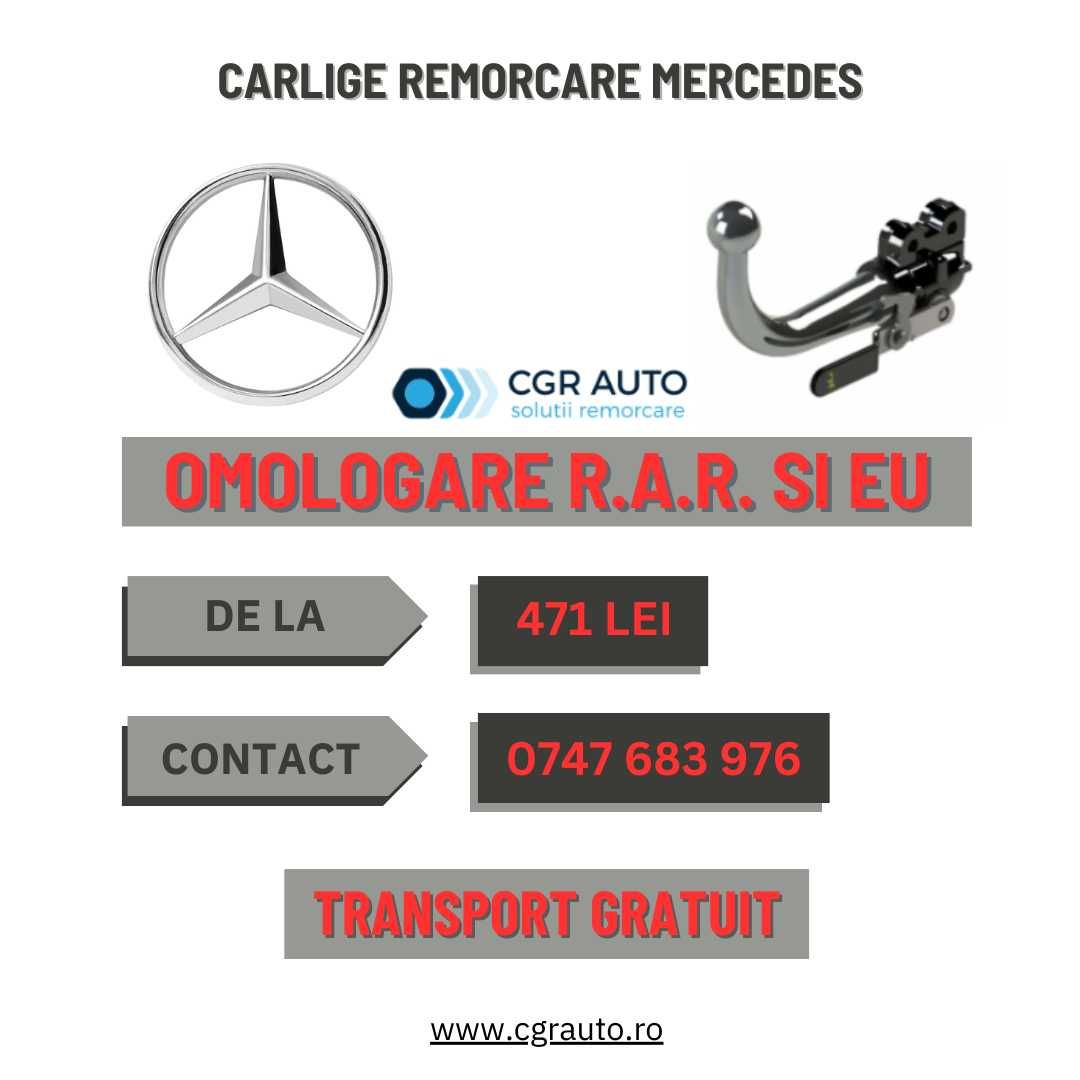 Carlige remorcare Mercedes omologate, premium