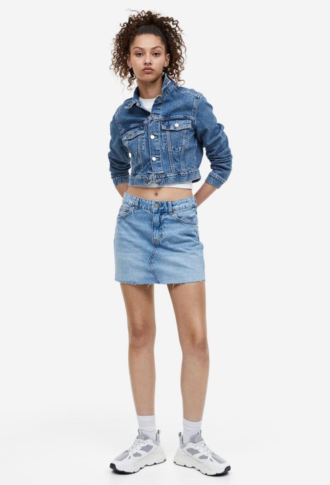 Fusta din denim H&M,34 noua