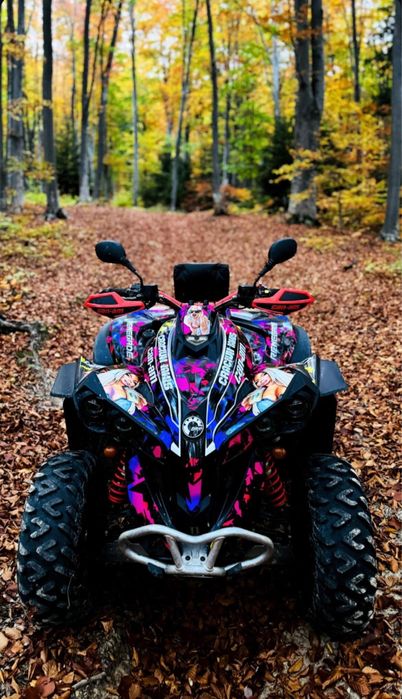 Atv Can Am Renegade 650,an 2017,inmatr.nr. Negru, folosit pe strada