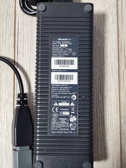Alimentator original Microsoft Xbox 360 cu adaptor FAT-Slim – compatib