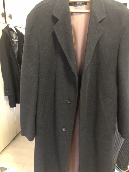 Palton Bugatti, negru, lung