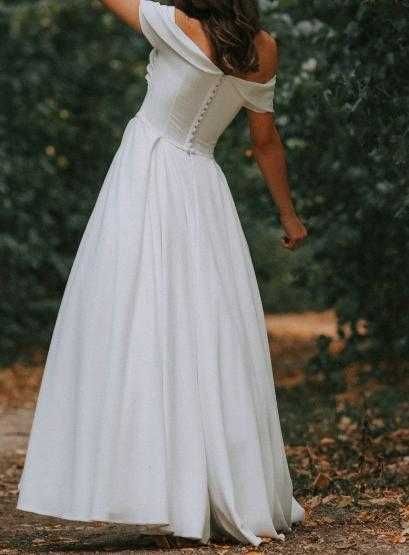 Rochie de mireasa+tul de matase