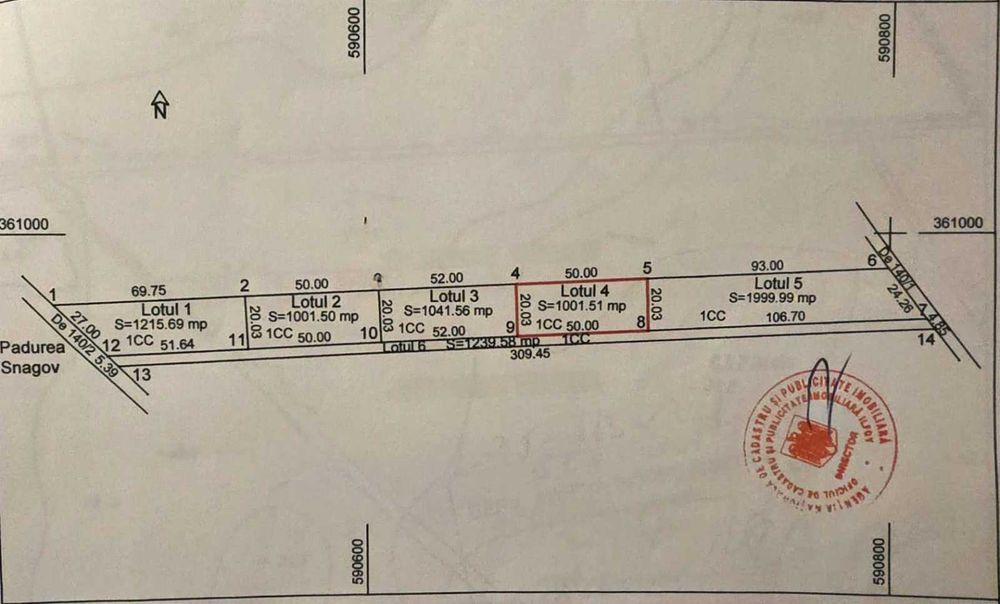 Teren intravilan 1000 m² Snagov – lângă de pădure