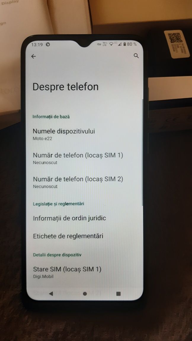 Motorola Moto E22,preț fix.