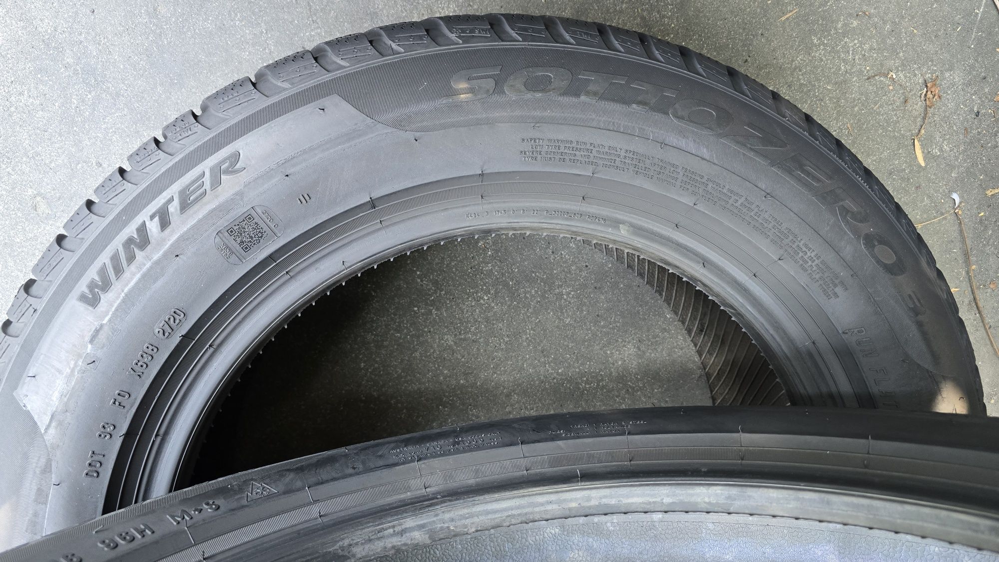 2 anvelope iarnă Pirelli RSC 205/60/16