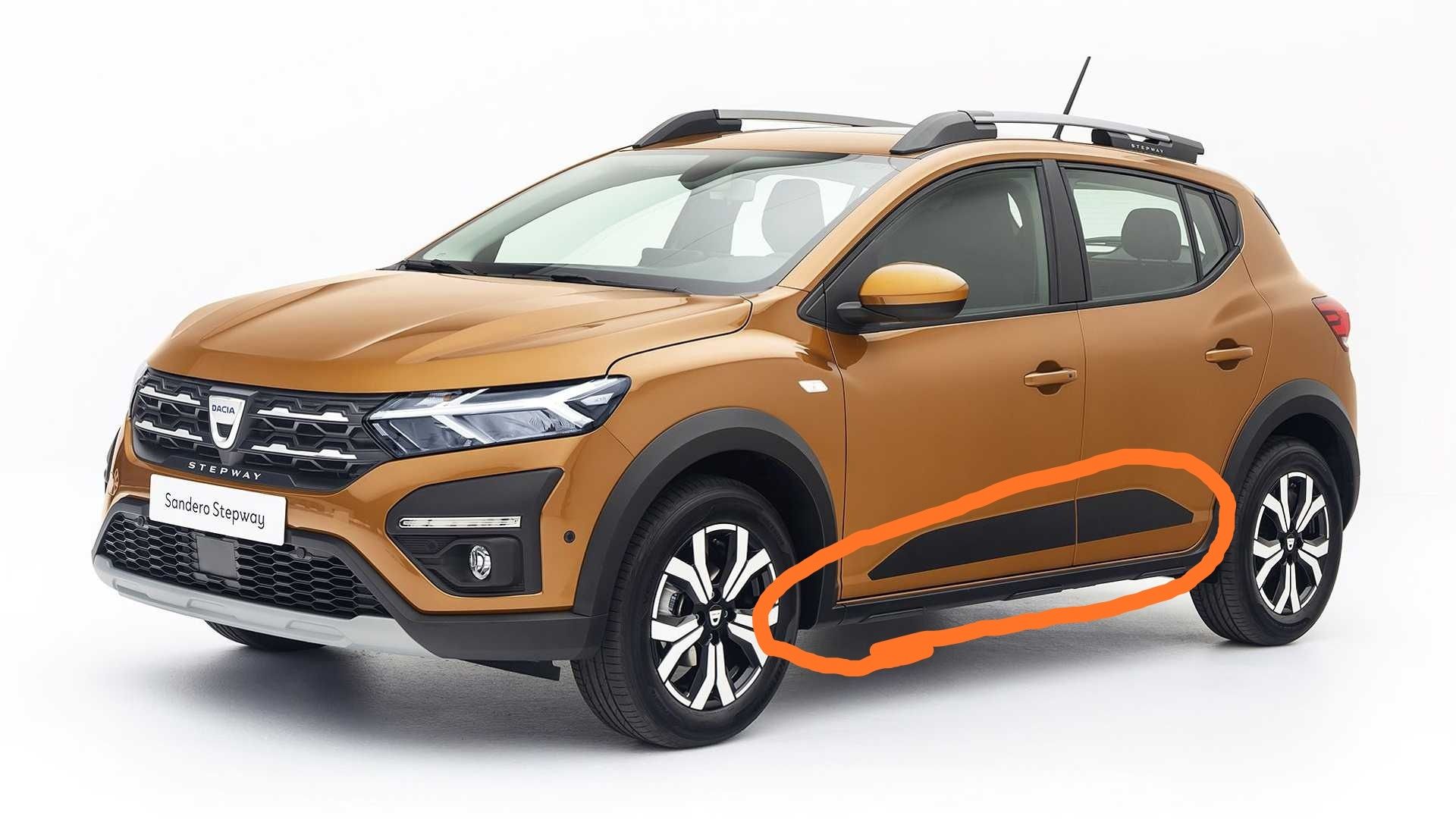 Protecții autocolant uși Dacia Jogger/Sandero Stepway/Logan 2022