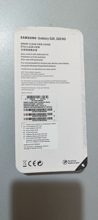 Husa de protectie Samsung Clear View pentru S20 negru