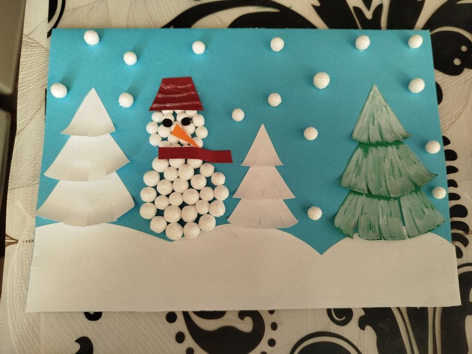 Ръчно изработени Коледни картички