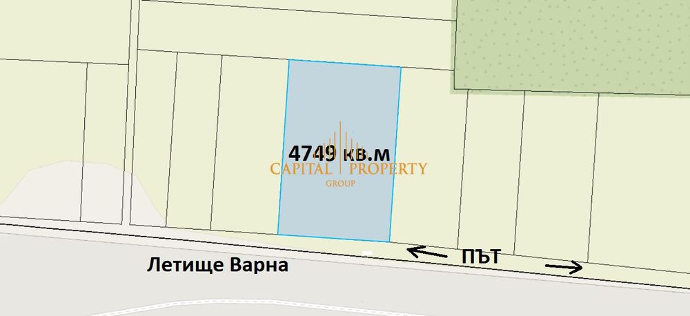 Продава парцел, гр.Варна, до Летището