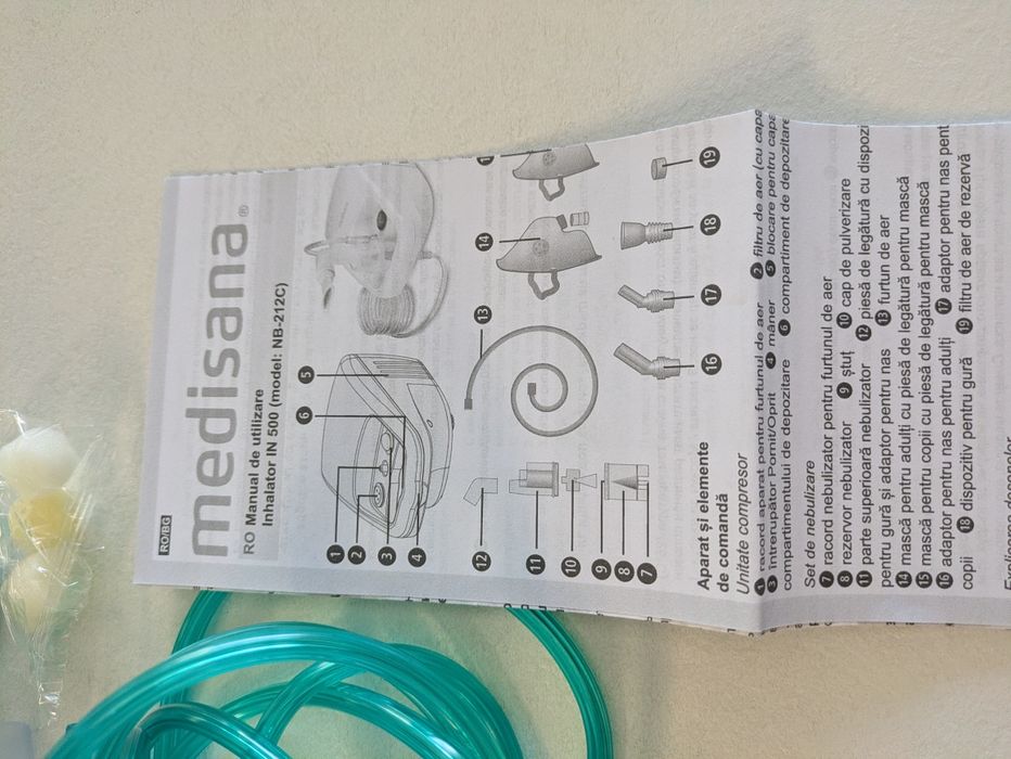 Nebulizator/aerosol/inhalator cu compresor Medisana IN500
