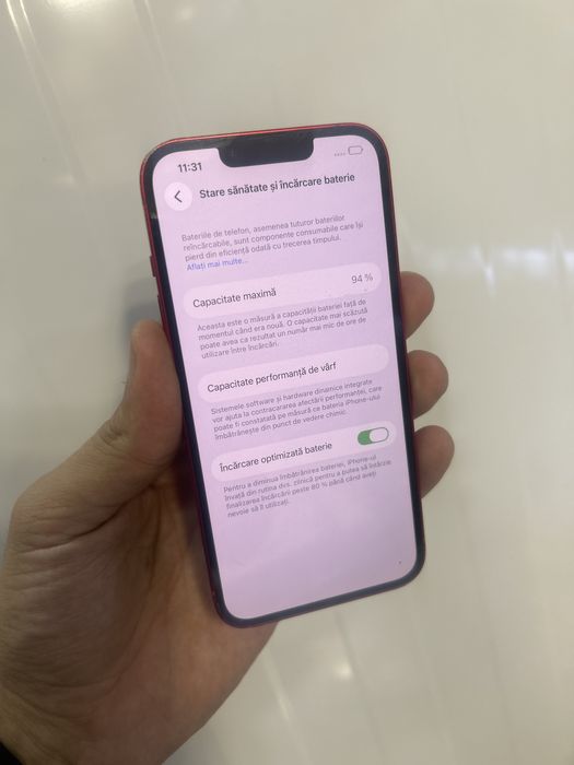 iPhone 13  RED  Totul Original  94% Bateria