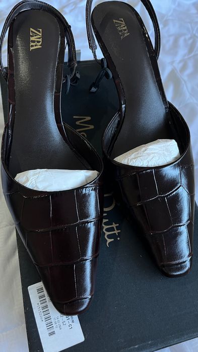 Мюли Zara новые кроко